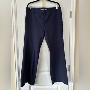 Betabrand Navy Button-Front Stretch Dress Pants